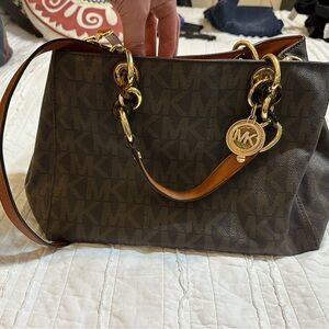 Michael Kors Brown Signature Tote Bag